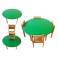 Kids beech wood preschool classroom school tution centre study table and chairs set