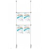 A4 Rod wire rope cable display ceiling floor KIT