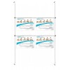 4 A4 Rod wire rope cable display ceiling floor KIT