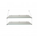 Suspended Glass shelf