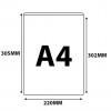 Transparent Self Adhesive Notice Pocket A7 A6 A5 A4 A3