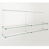Long Glass Shelf Clip Rail 150cm