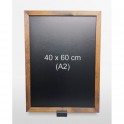 Black Wooden Framed Chalkboard with Easel