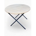 Beech Wood Round Folding Table