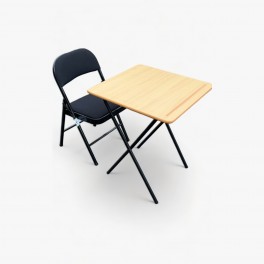 Folding Table with Fabric Chair Set