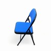 Blue Folding Chair (Fabric Padded)