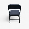 Black Folding Chair (Fabric Padded)