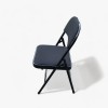 Black Folding Chair (Fabric Padded)