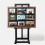 Photograph Display Easel with Wooden Magnet Board