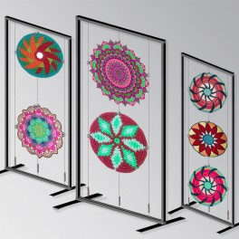 Circular Tapestry Exhibition Stand