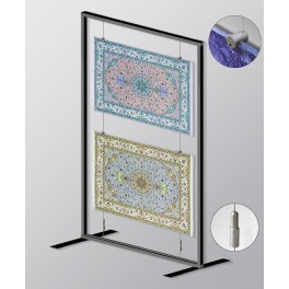 Rug Hanging Display Exhibition Stand