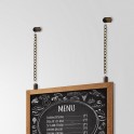Wall to Chalkboard Steel Chain Hanging Kit