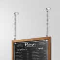 Wall to Chalkboard Steel Chain Hanging Kit