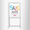 Free Standing Pavement Sign Poster Stand AO