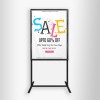 Free Standing Pavement Sign Poster Stand AO