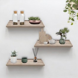 Wooden Floating Shelf with Bracket