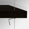 Black Wooden Shelf Suspended Cable Display Kit (Ceiling to Floor)