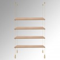 Wooden Trojan Shelf Suspended Cable Display Kit (Ceiling to Floor)