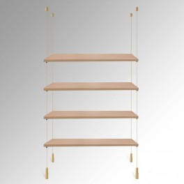 Wooden Trojan Shelf Suspended Cable Display Kit (Ceiling to Floor)