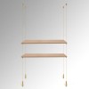 Wooden Trojan Shelf Suspended Cable Display Kit (Ceiling to Floor)