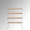 Wooden Trojan Shelf Suspended Cable Display Kit (Ceiling to Floor)