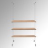 Wooden Trojan Shelf Suspended Cable Display Kit (Ceiling to Floor)