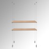 Wooden Trojan Shelf Suspended Cable Display Kit (Ceiling to Floor)