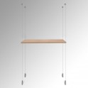 Wooden Trojan Shelf Suspended Cable Display Kit (Ceiling to Floor)