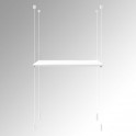 Suspended White Wooden Shelf (Ceiling to Floor) Cable Display Kit