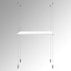 Suspended White Wooden Shelf (Ceiling to Floor) Cable Display Kit