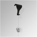 Moulding Hook Clear Wire Set with Zipper Hook(Security)