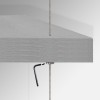 Grey Wooden Shelf Suspended Cable Display Kit (Ceiling to Floor)