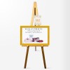 Wooden Display Easel With Artist Caption Holder