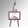 Wooden Display Easel With Artist Caption Holder