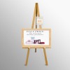 Wooden Display Easel With Artist Caption Holder