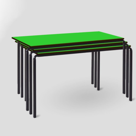 Stacking Rectangular Table - Coloured (Red, Walnut, Lime Green & Blue) | IMPSUK