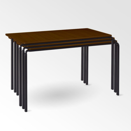 Stacking Rectangular Table - Coloured (Red, Walnut, Lime Green & Blue) | IMPSUK