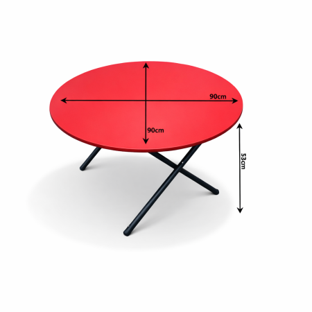 Round Kids Folding Activity Table with 4 Stacking Chairs | IMPSUK