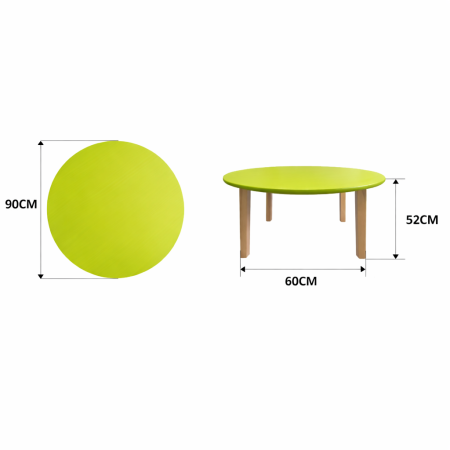 Kids Beech Wood Preschool Classroom Study Table & Chairs Set | Impsuk