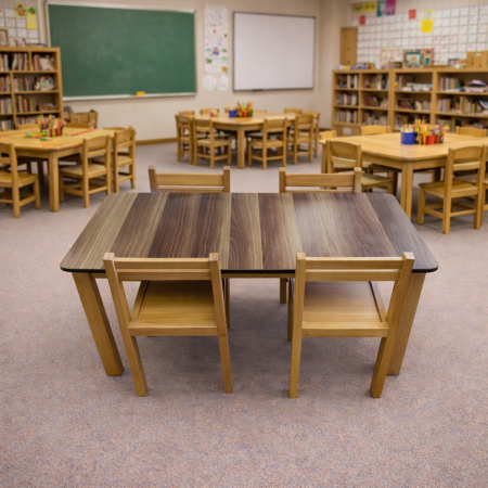 Kids Activity Pre-School Classroom Study Table - Coloured | IMPSUK