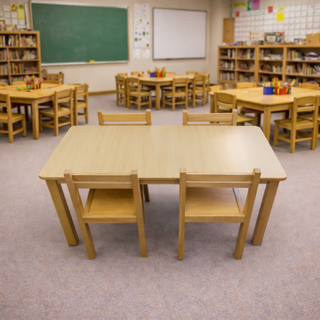 Kids Activity Pre-School Classroom Study Table - Coloured | IMPSUK