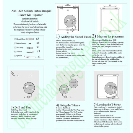 Anti Theft Picture frame Security Kit | IMPSUK