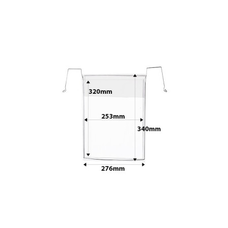 Document Holders A4 Pocket For Gridwall Mesh