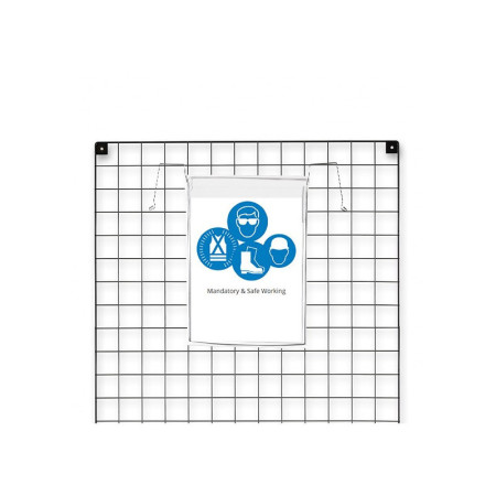 Document Holders A4 Pocket For Gridwall Mesh