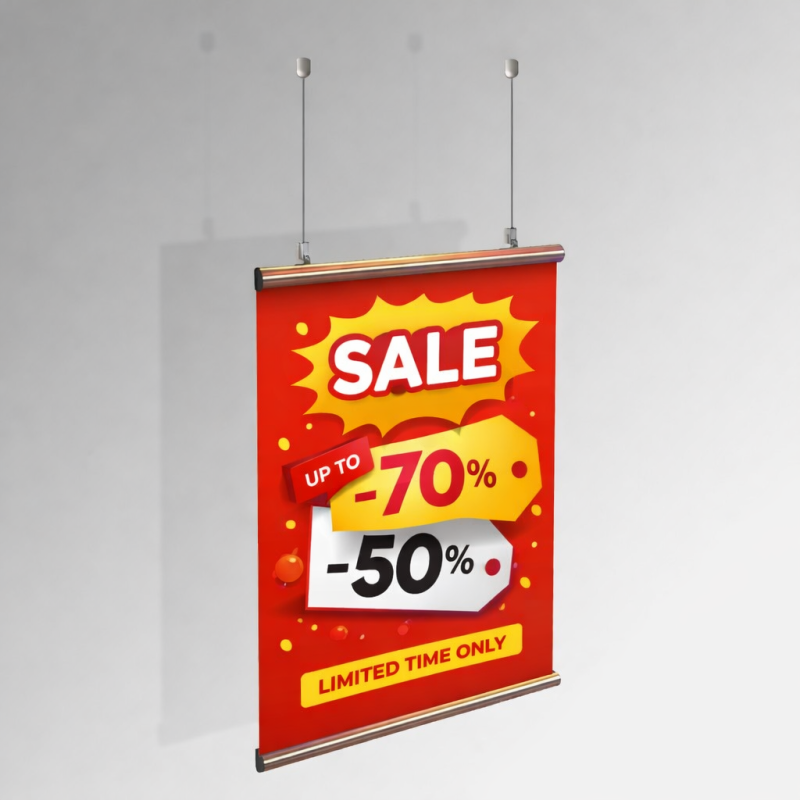 Ceiling Poster Hanging Kit | IMPSUK