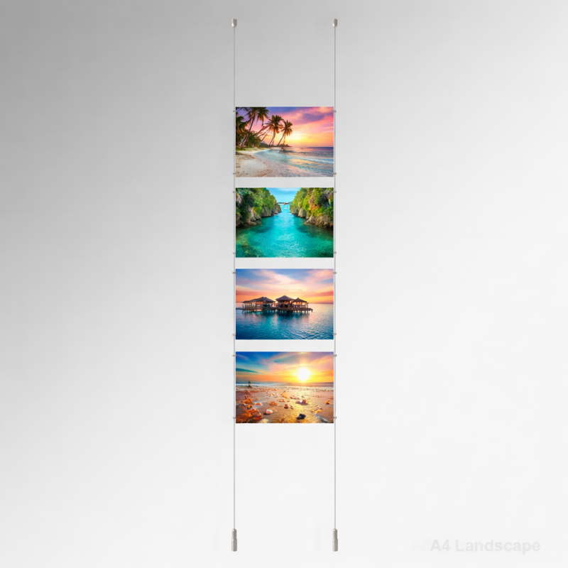 Ceiling to floor Display kit A4 | IMPSUK