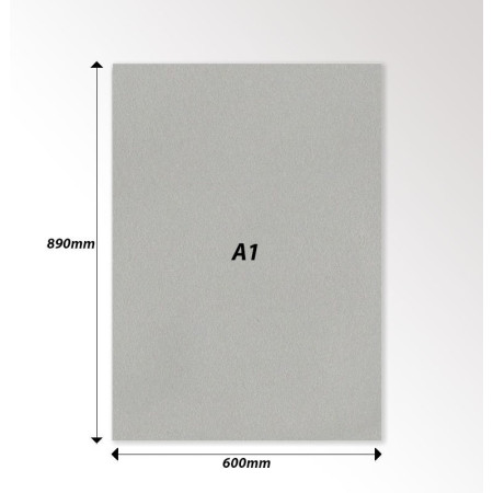 Grey Cardboard Sheet Acid Free 2mm Thick | Picture Hanging Direct