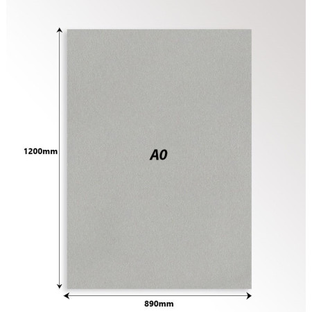 Grey Cardboard Sheet Acid Free 2mm Thick | Picture Hanging Direct