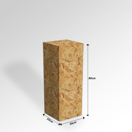 OSB Wooden Display Plinth