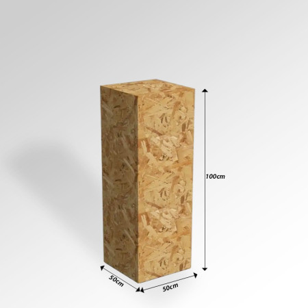 OSB Wooden Display Plinth